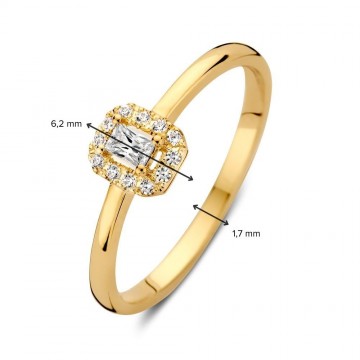 Ring geelgoud zirkonia 32782 nl g