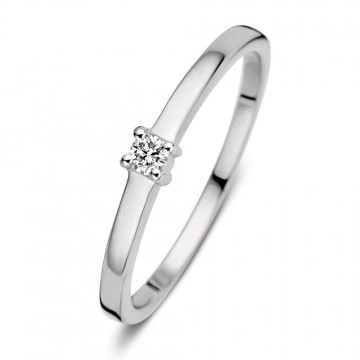 Ring witgoud briljant 0 06 crt 22985 nl g