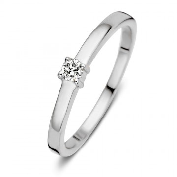 Ring witgoud briljant 0 09 crt 22999 nl g