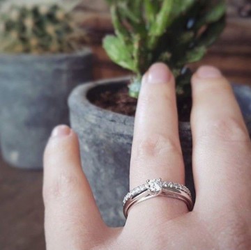 Ring witgoud briljant 0 25 crt 18236 nl g