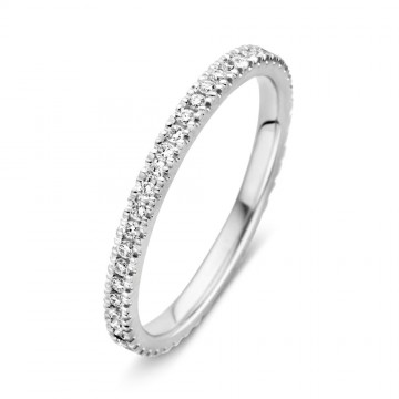 Ring witgoud briljant 0 33 crt rondom 15699 nl g