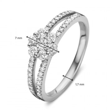 Ring witgoud briljant 0 55 crt 30741 nl g