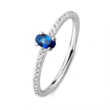 Ring witgoud briljant saffier 24314 nl g