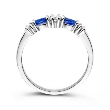 Ring witgoud briljant saffier 26023 nl g