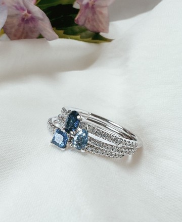 Ring witgoud briljant saffier 31418 nl g