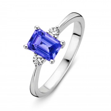 Ring witgoud briljant tanzaniet 18797 nl g