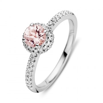 Ring witgoud morganiet briljant 20554 nl g
