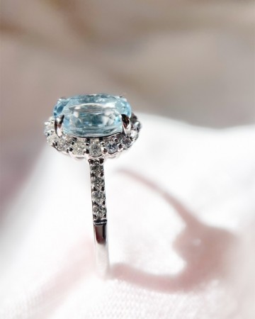 Ring witgoud topaas briljant 32182 nl g