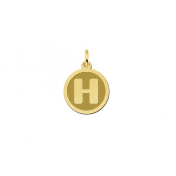 Ronde letter ketting goud gravure